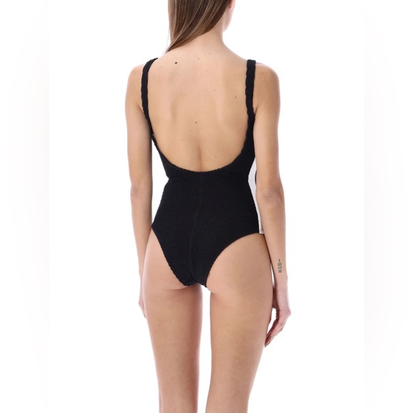 PALM ANGELS ~ Side Stripe Ribbed One Piece Swimsuit - Picture 5 of 5